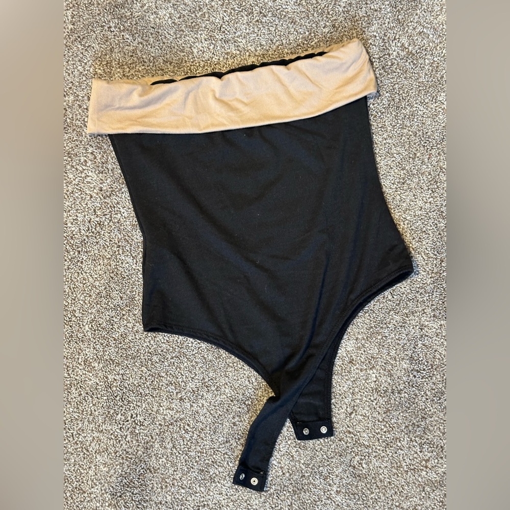 Sexy Black Stretchy Sleeveless Tube Top Bodysuit / Size Small NWOT - Picture 9 of 14